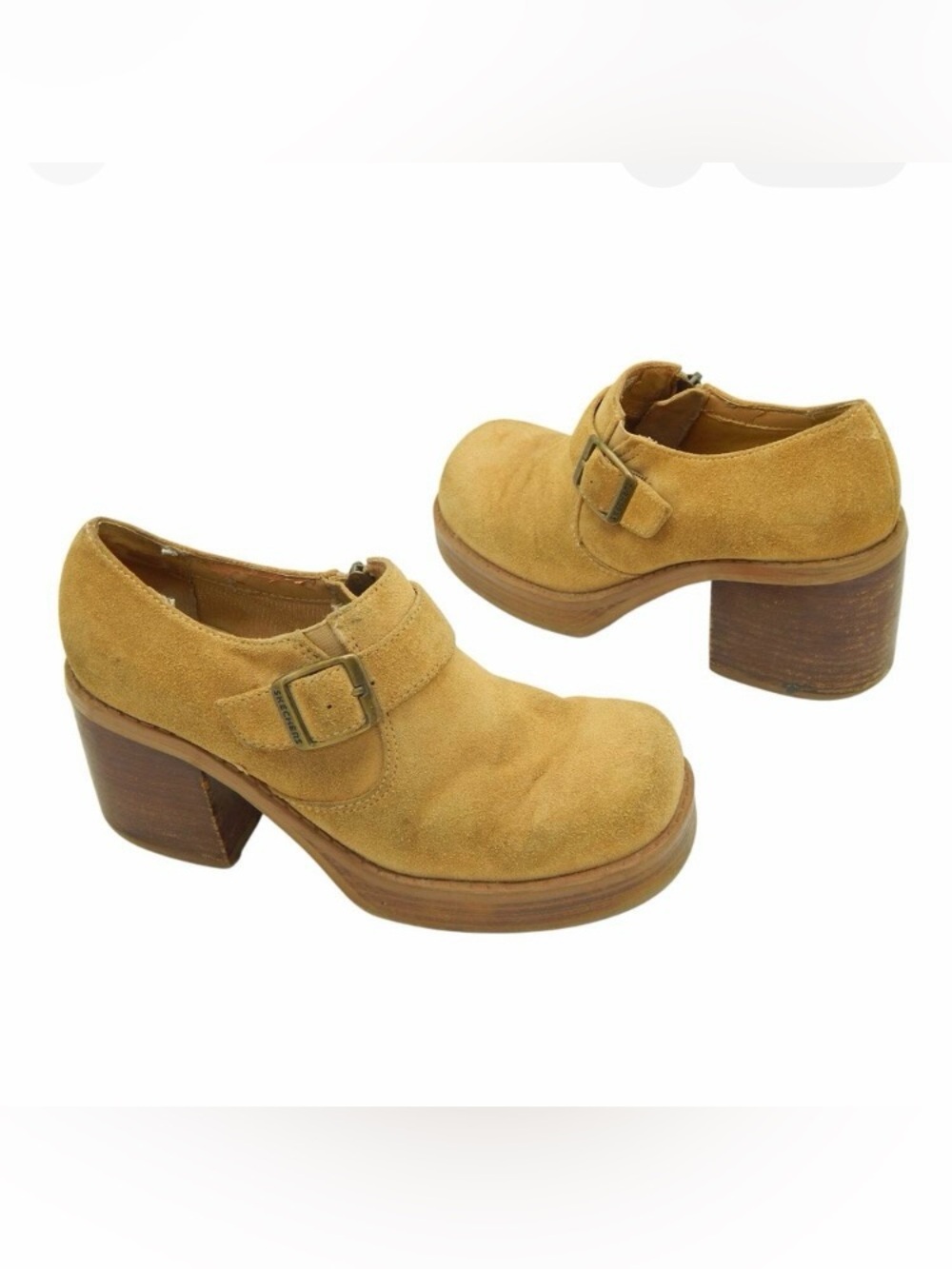 Vintage Skechers Somethin' Else Chunky Suede Platform Heels
Y2K American Vintage
